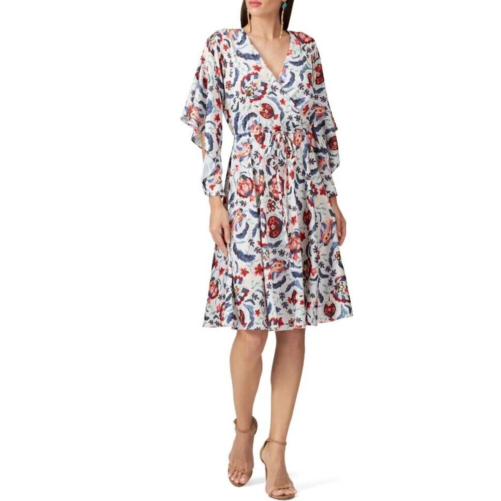 Sachin & Babi Multi Bloom Wrap Dress Sz 6